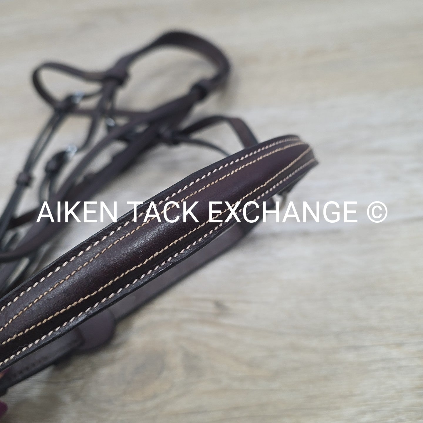 Plain Bridle with Drop Noseband, No Reins, Brown, Size Cob