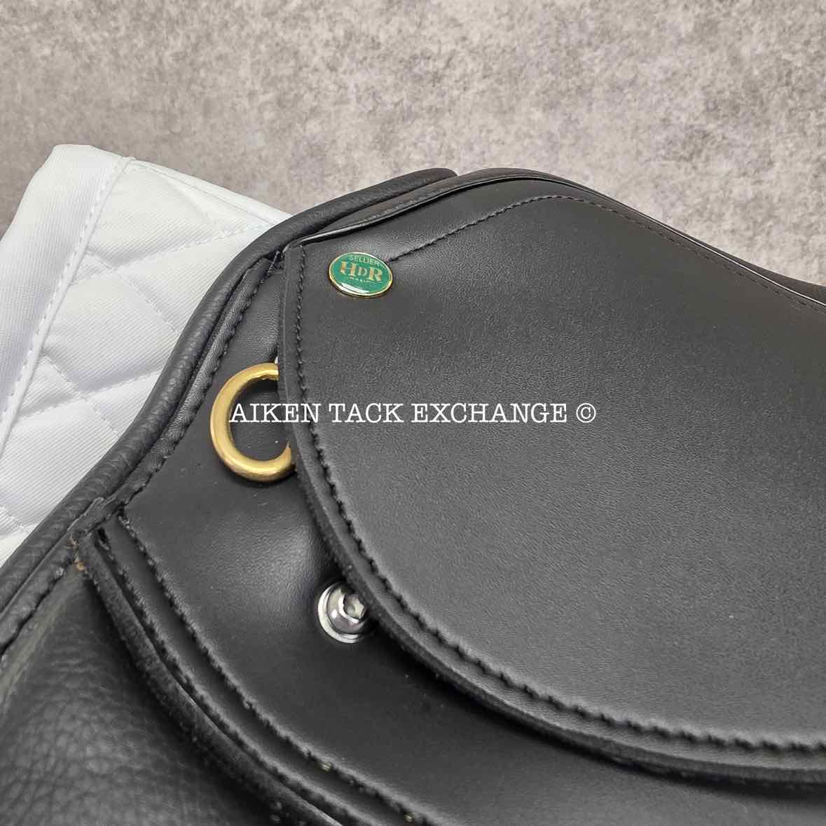 HDR - Henri de Rivel Vegan-X IGP Dressage Saddle, 17.5" Seat, Adjustable Tree - Changeable Gullet, Wool Flocked Panels