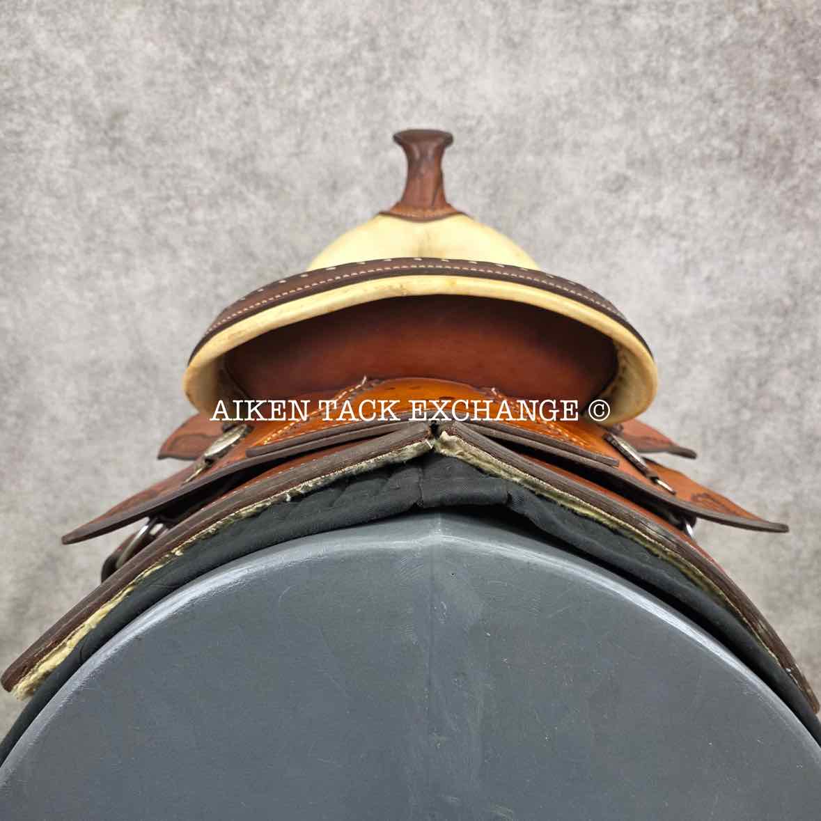 AMB Western Saddle, 16" Seat, Wide Tree - Full QH Bars