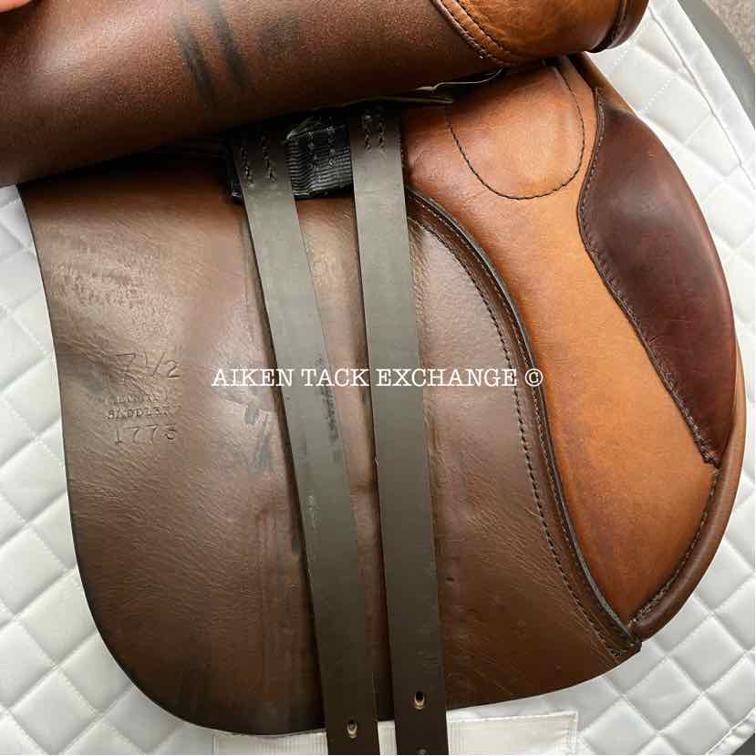 2009 Centaur by Michael Stokes All Purpose Saddle, 17.5" Seat, Medium Wide Tree, Wool Flocked Panels
