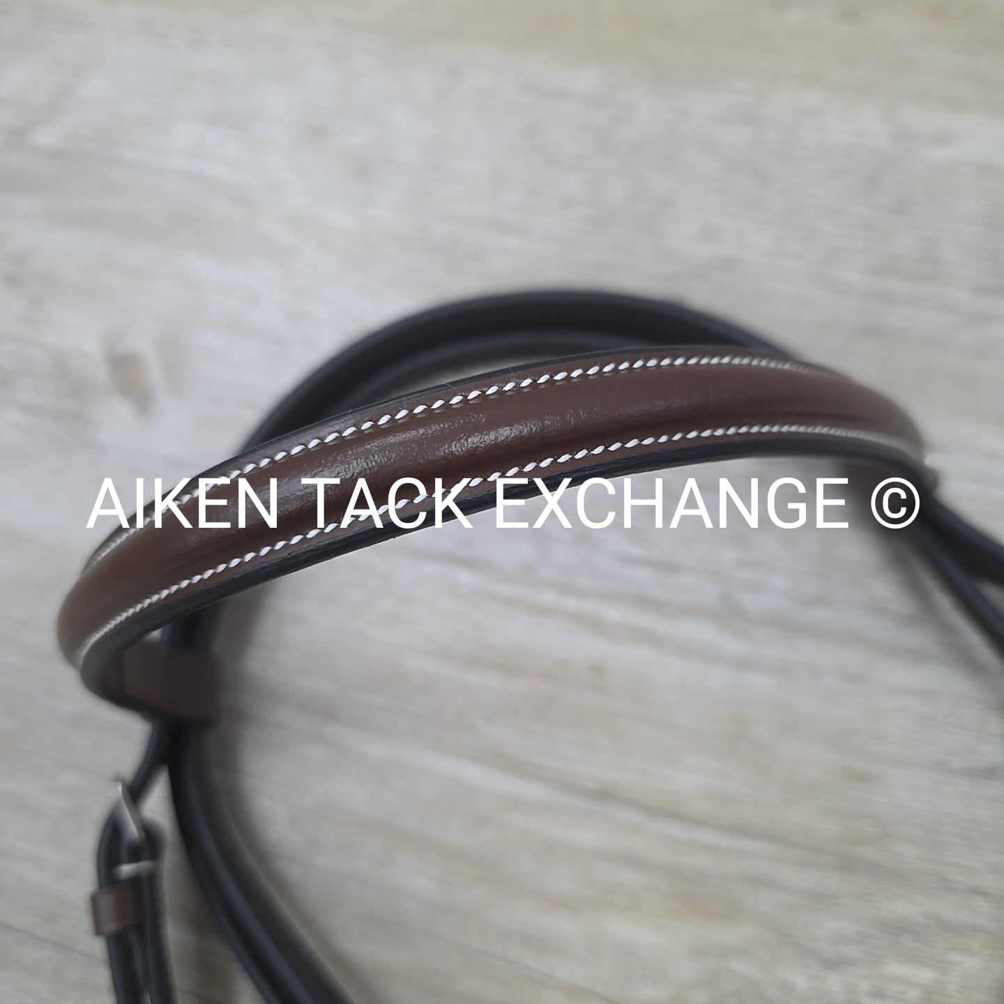 HDR Advantage Plain Raised Bridle with Reins, Australian Nut, Size Pony