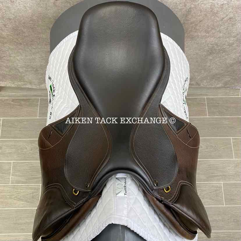 2013 Ovation San Diego Close Contact Jump Saddle, 17.5" Seat, Adjustable Tree - XCH Changeable Gullet, Foam Panels