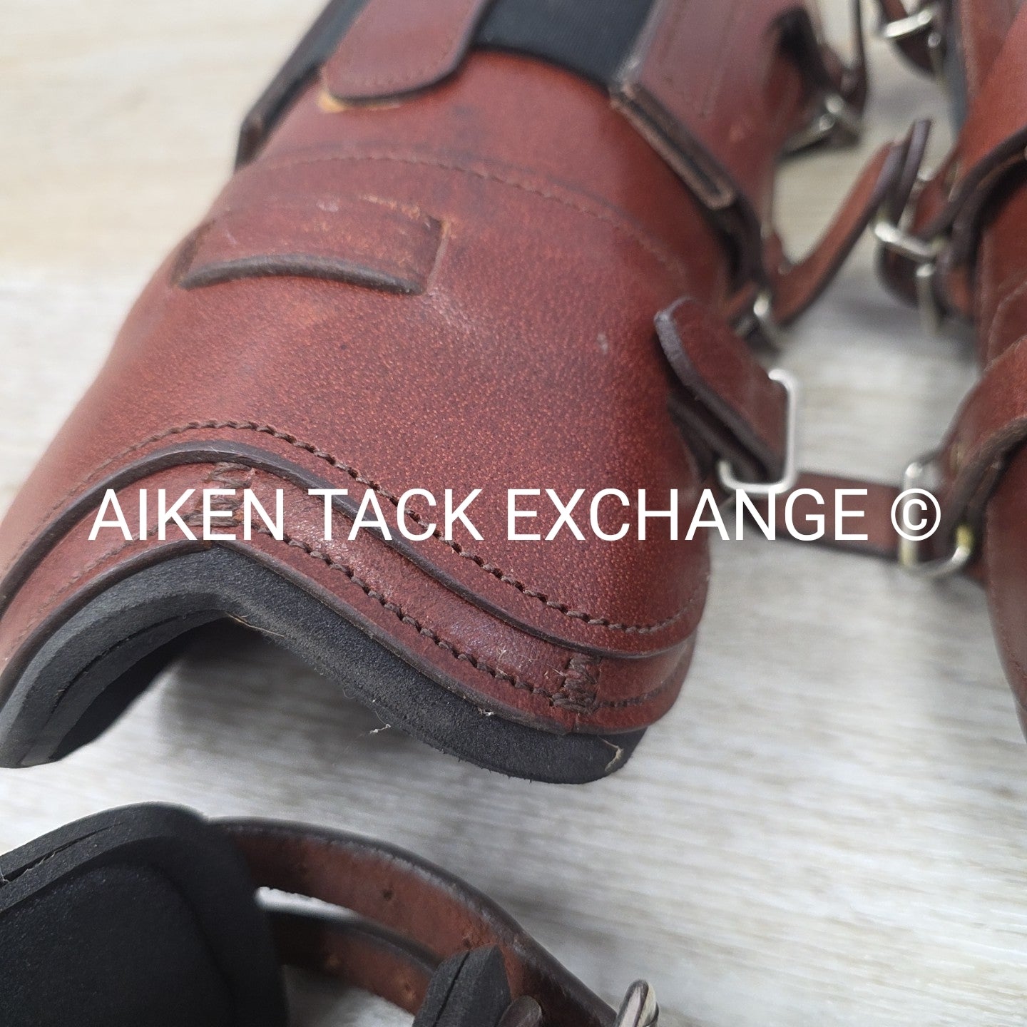 Derby Originals Leather Front & Hind Boot Set, Neoprene Lined, Brown, Size Full