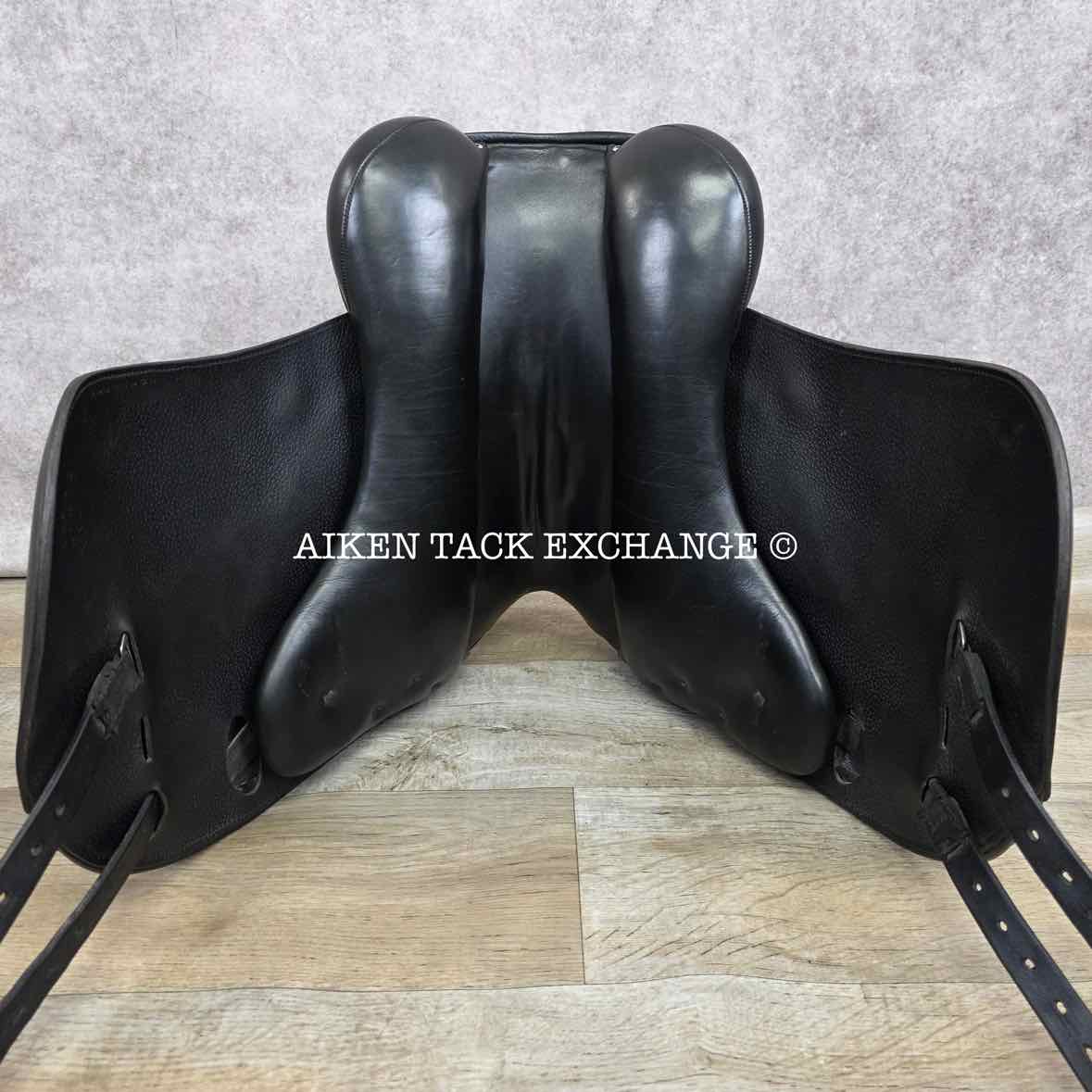 2017 Peter Horobin Stride Free Geneva Monoflap Dressage Saddle, 17.5" Seat, Extra Wide Tree, Wool Flocked Panels