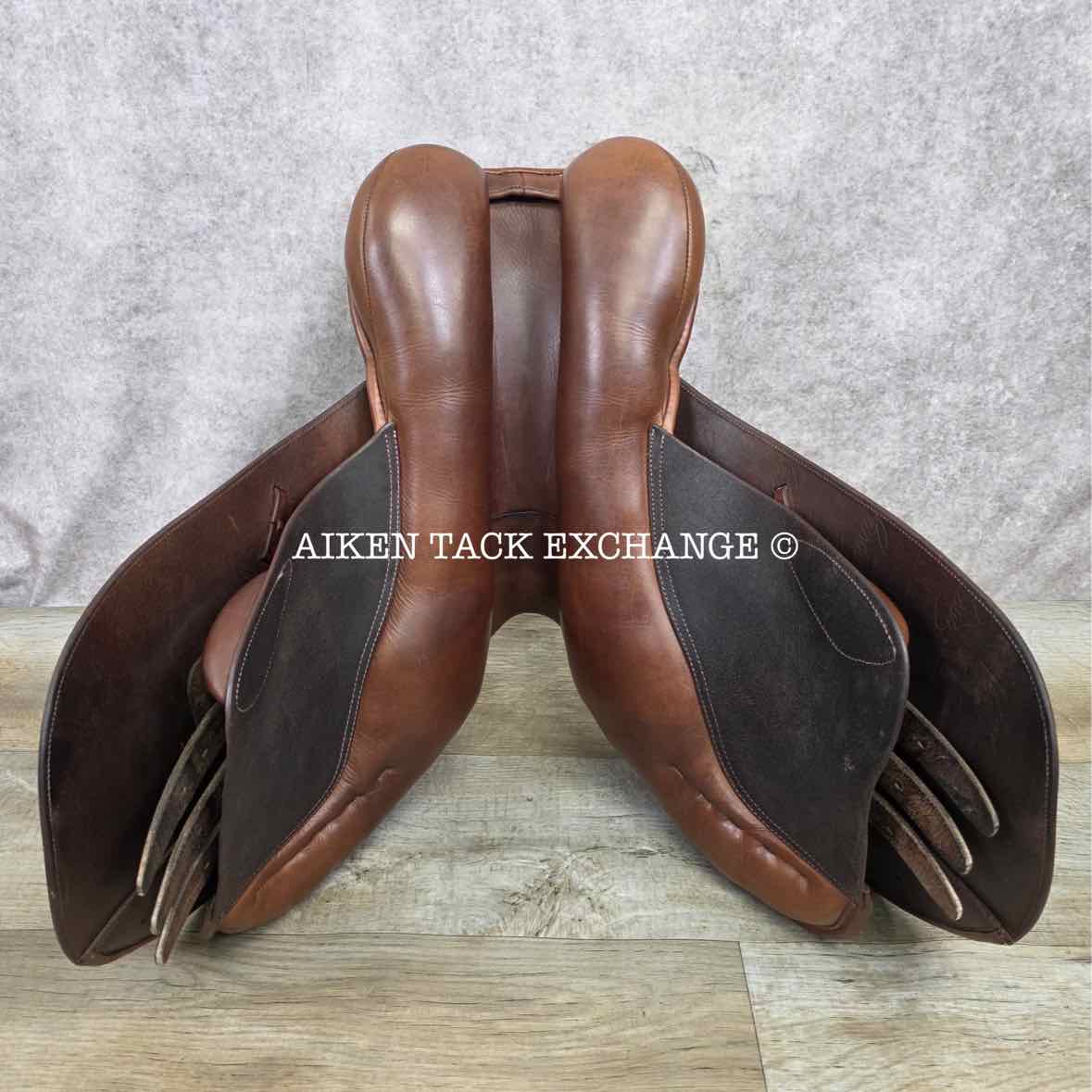 2013 Pessoa A/O AMS Close Contact Jump Saddle, 16" Seat, Adjustable Tree - XCH Changeable Gullet, Wool Flocked Panels