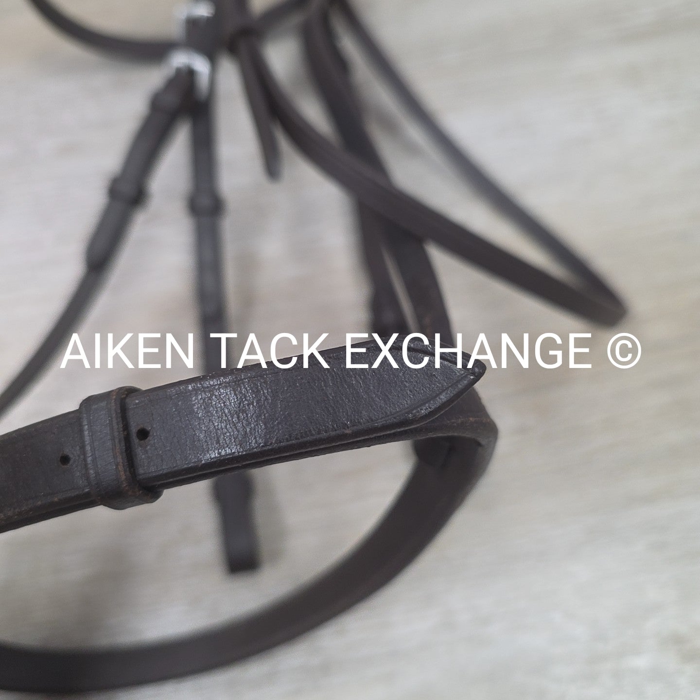 Plain Raised Bridle, No Reins, Brown, Size Full
