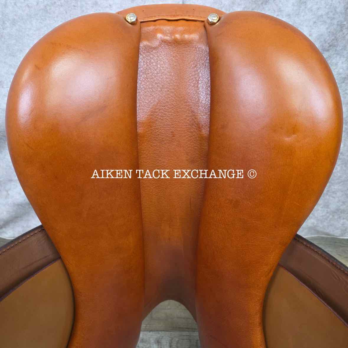 2013 Stubben Portos Deluxe Close Contact Jump Saddle, 17.5" Seat with Biomex, 28cm Tree - Medium, Foam Panels