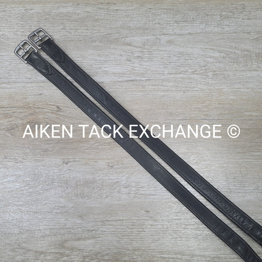 Stubben Wrapped Stirrup Leathers, Black, 61"