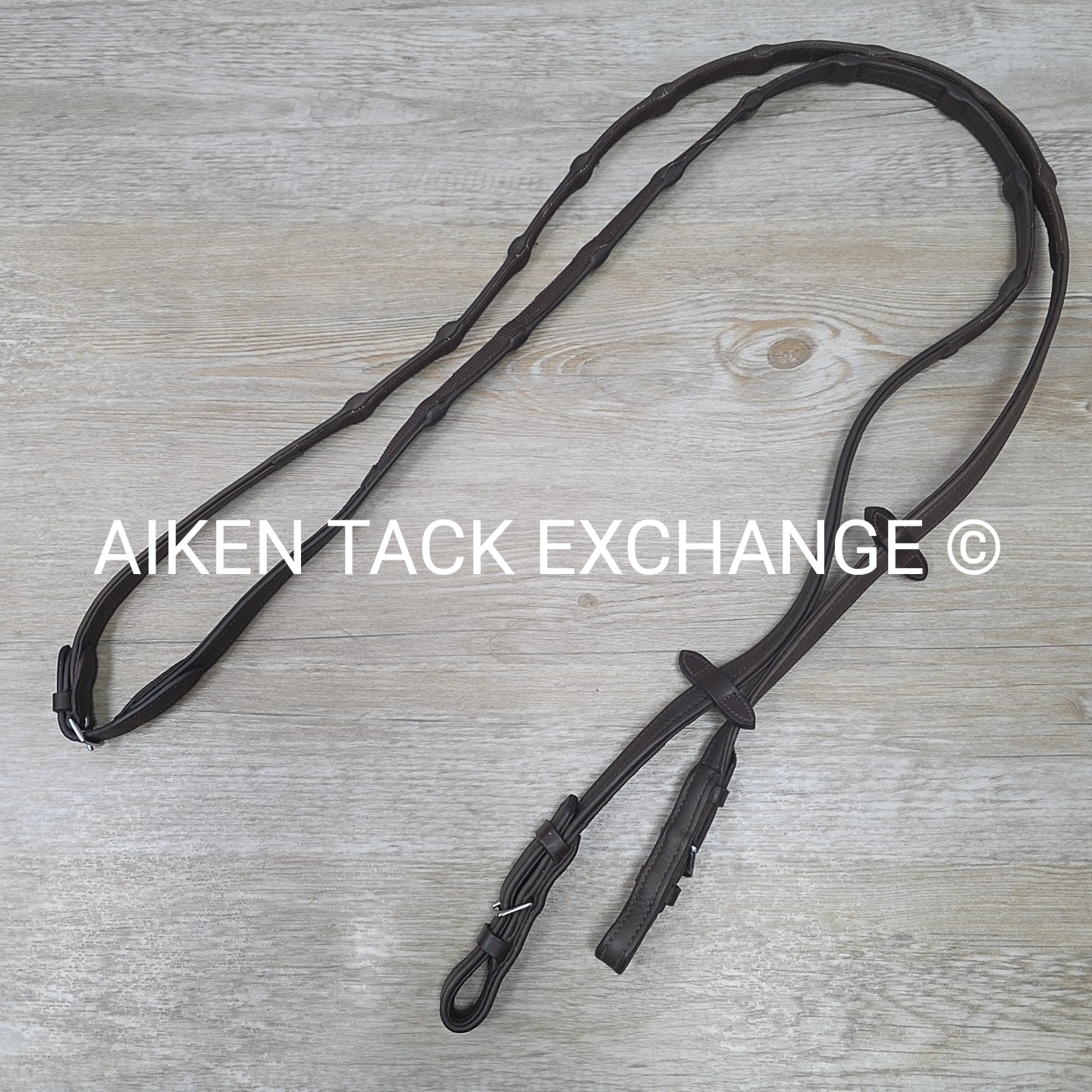 Schockemohle Durasoft Grip Reins, Brown, Size Full