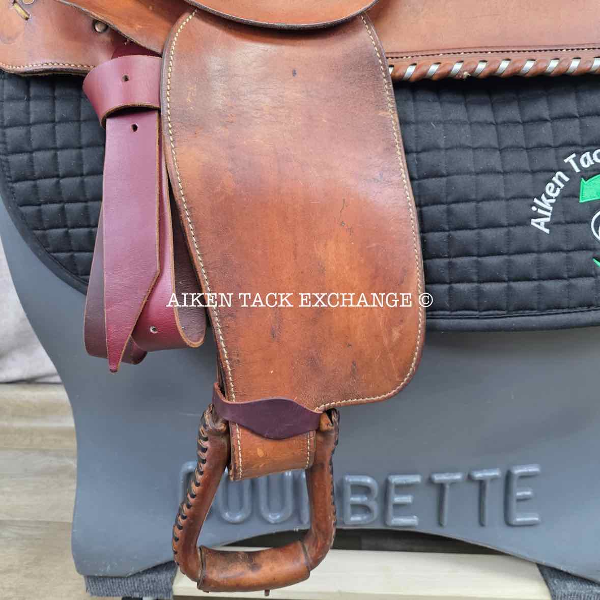 CC Saddlery Charles Crawley Western Saddle, 15.5" Seat, Wide Tree - Full QH Bars