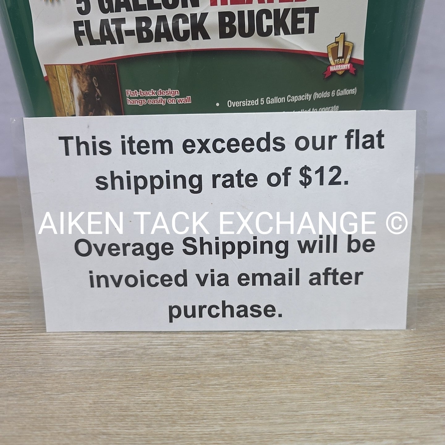 Farm Innovators Heated Flat Back Bucket, 5 Gal