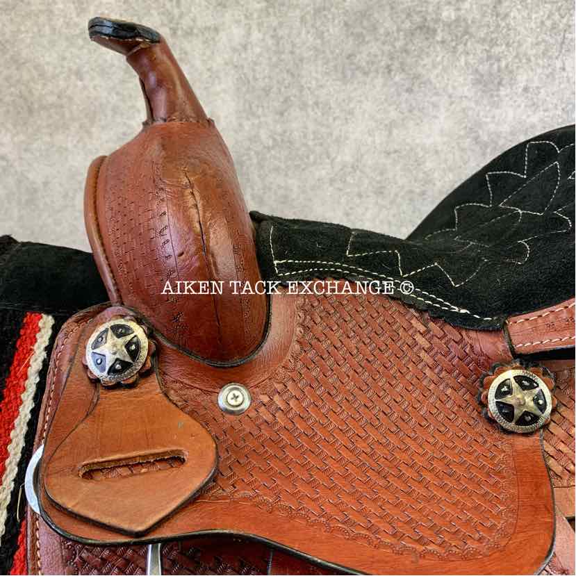 Children's Western Saddle, 10" Seat, Regular Tree - Semi QH Bars, Comes with Pad
