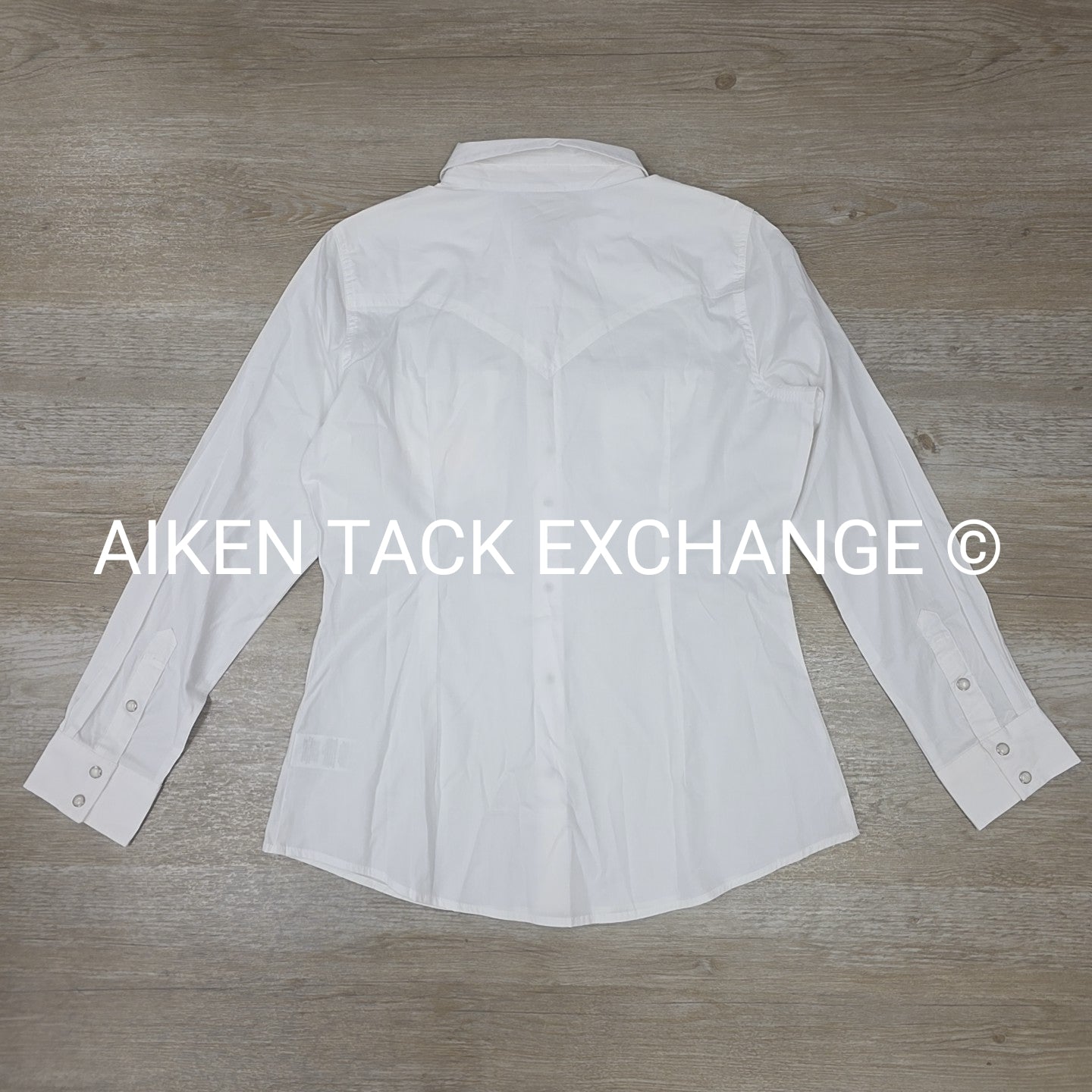Wrangler Pearl Snap Collared Long Sleeve Top, Size Large