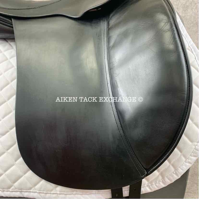 2003 Frank Baines Elegance Dressage Saddle, 17.5" Seat, Medium Tree, Wool Flocked Panels