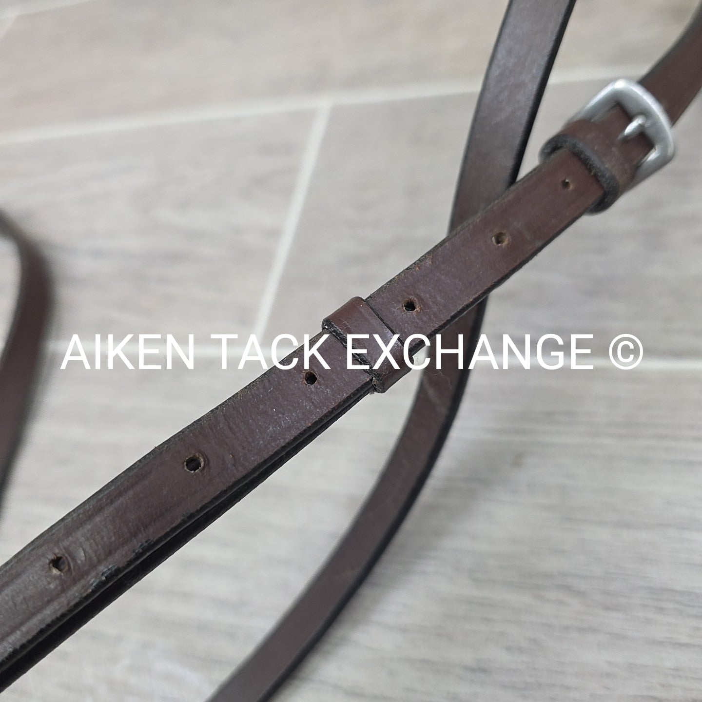Flat Standing Martingale, Brown, Size Cob / Pony