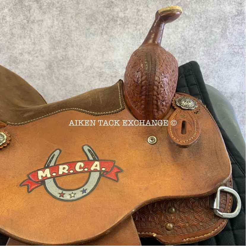 Cactus Saddlery Barrel Racing Trophy Western Saddle, 14" Seat, Wide Tree - Full QH Bars