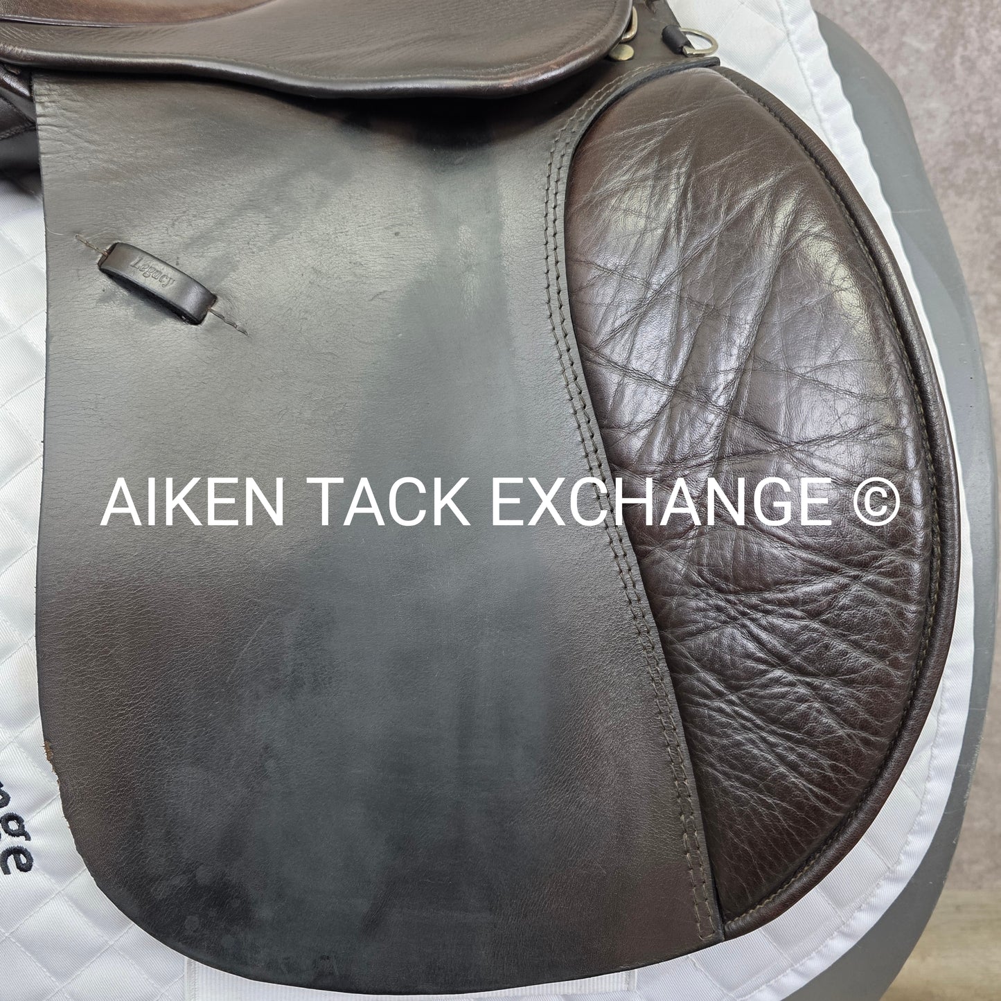 **SOLD** Legacy All Purpose Saddle, 17.5" Seat, Extra Wide Tree, Wool Flocked Panels