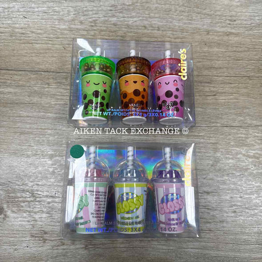 Claire's Lip Balm Sets (2) - 3 Count Per Each Set (6 Total)