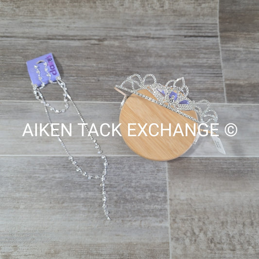 Claire's Bundle - 1 Tiara, 1 Set of Earrings, 1 Necklace