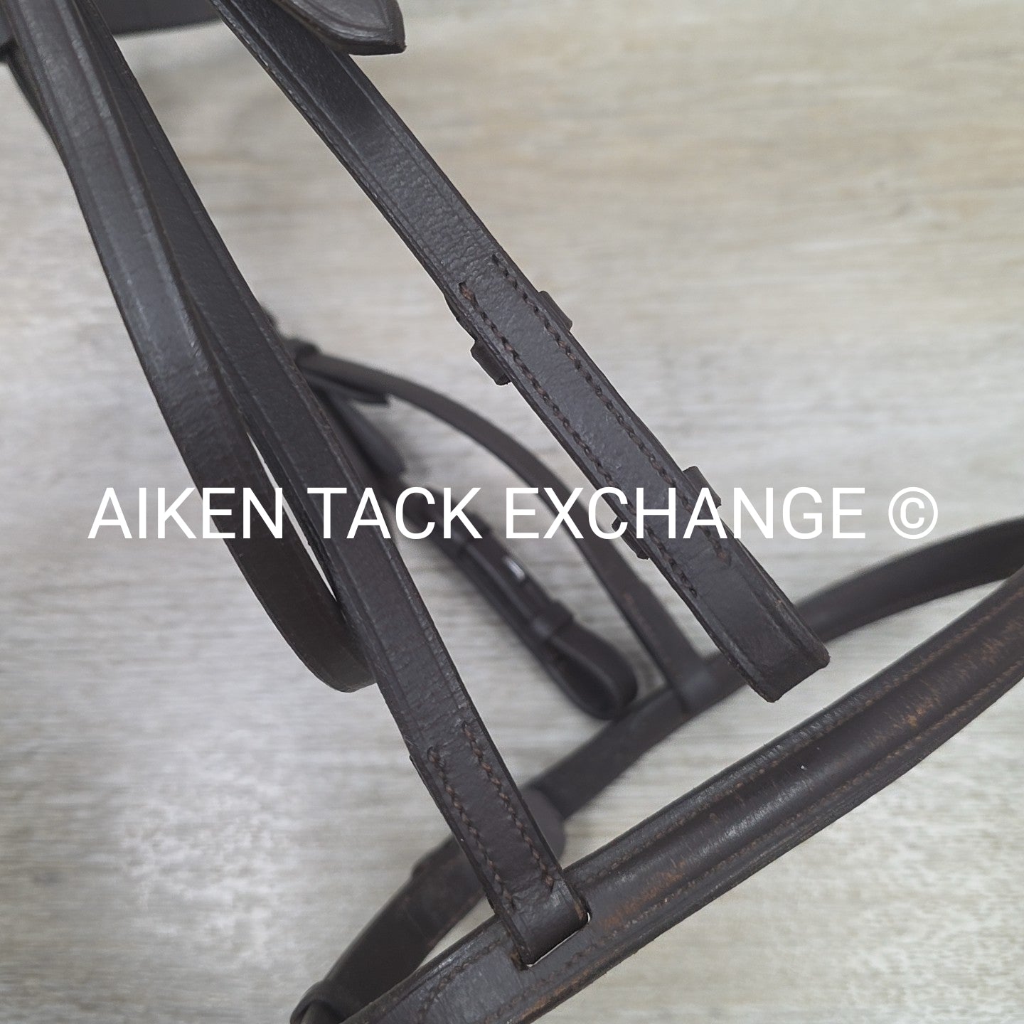 Plain Raised Bridle, No Reins, Brown, Size Full