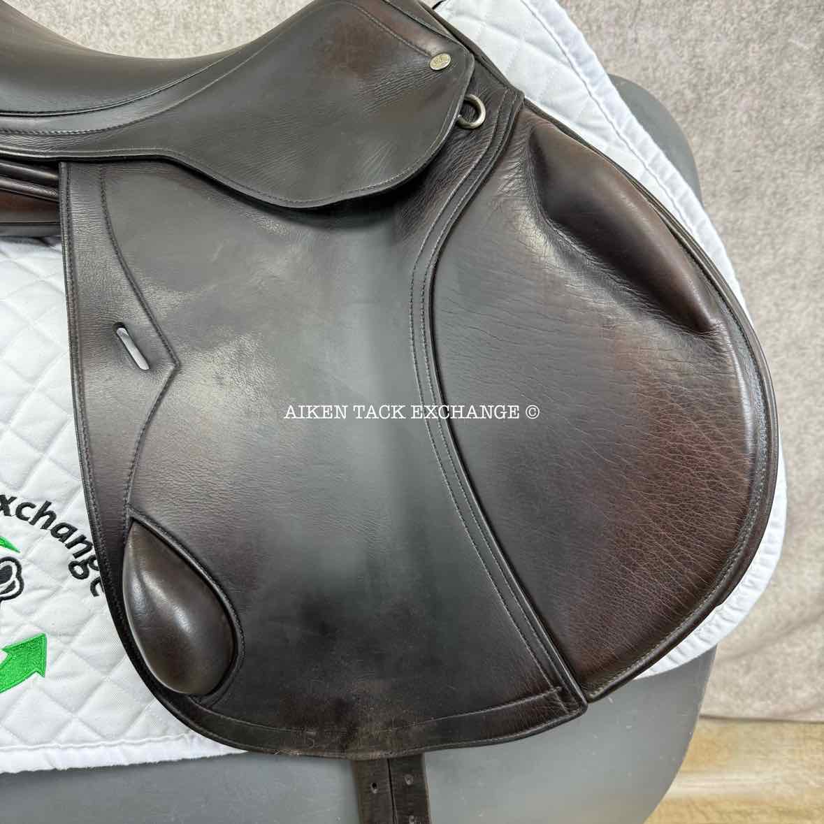 2013 DK Saddlery Liberty Monoflap Jump Saddle, 18" Seat, M/MW Tree, Wool Flocked Panels