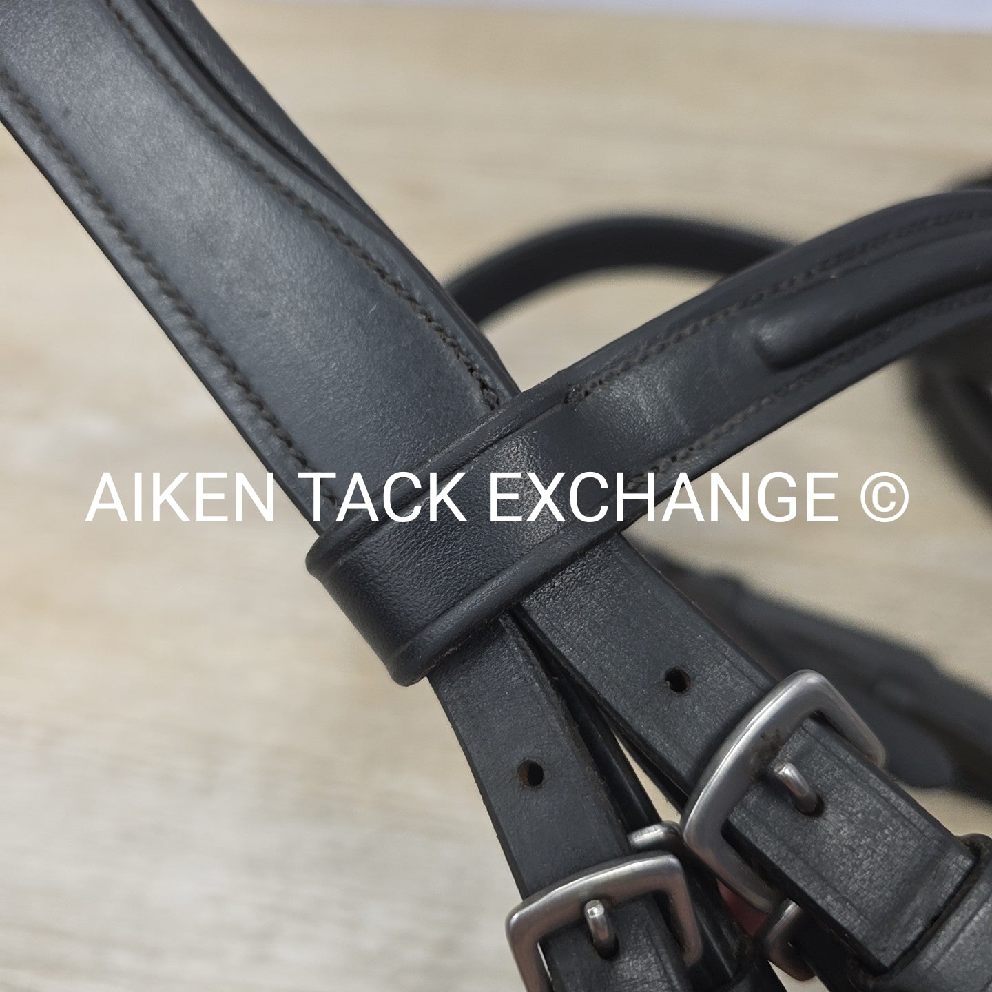 KL Select Monocrown Double Weymouth Bridle with Both Reins, Black, Size Full