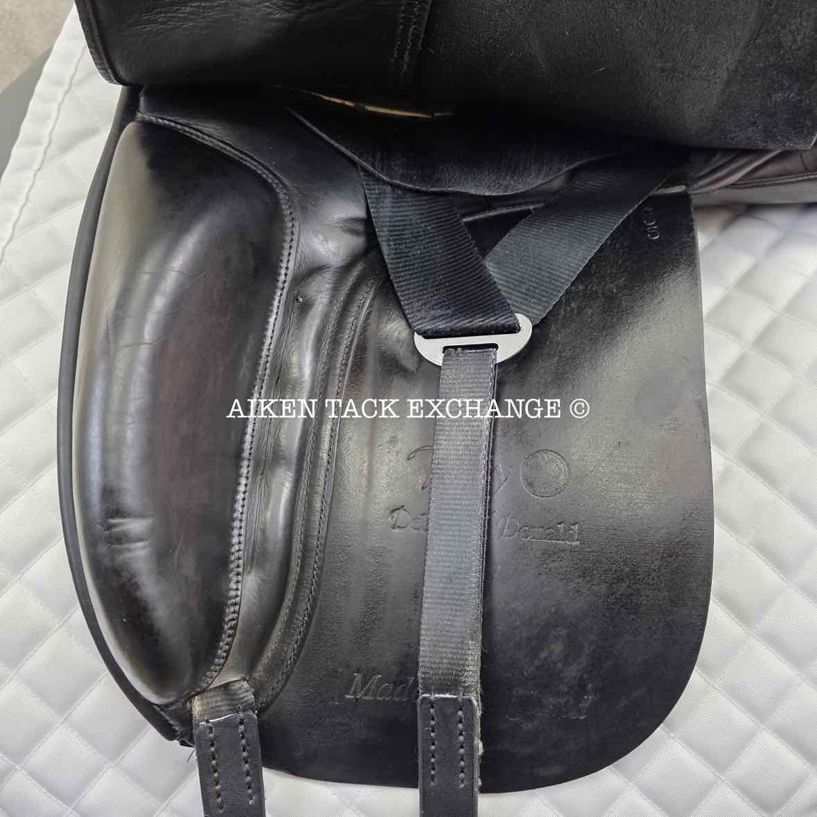 Trilogy Debbie McDonald Dressage Saddle, 17" Seat, Wide Tree, Wool Flocked Panels