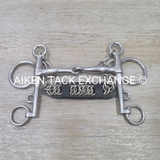 Single Joint Pelham Bit with Curb Chain Guard, 5"