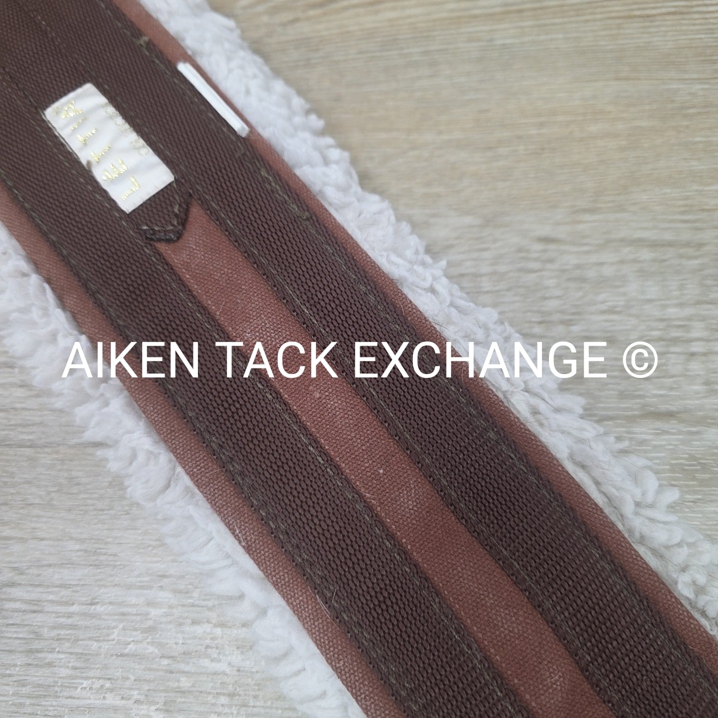 Lettia Fleece Lined CoolMax Girth with Double Elastic, Brown, 46"