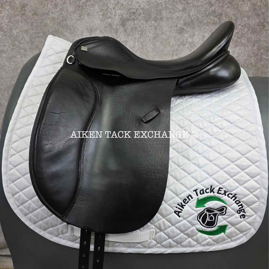 Anky Dressage Saddle, 17.5" Seat, Medium Wide Tree, Wool Flocked Panels