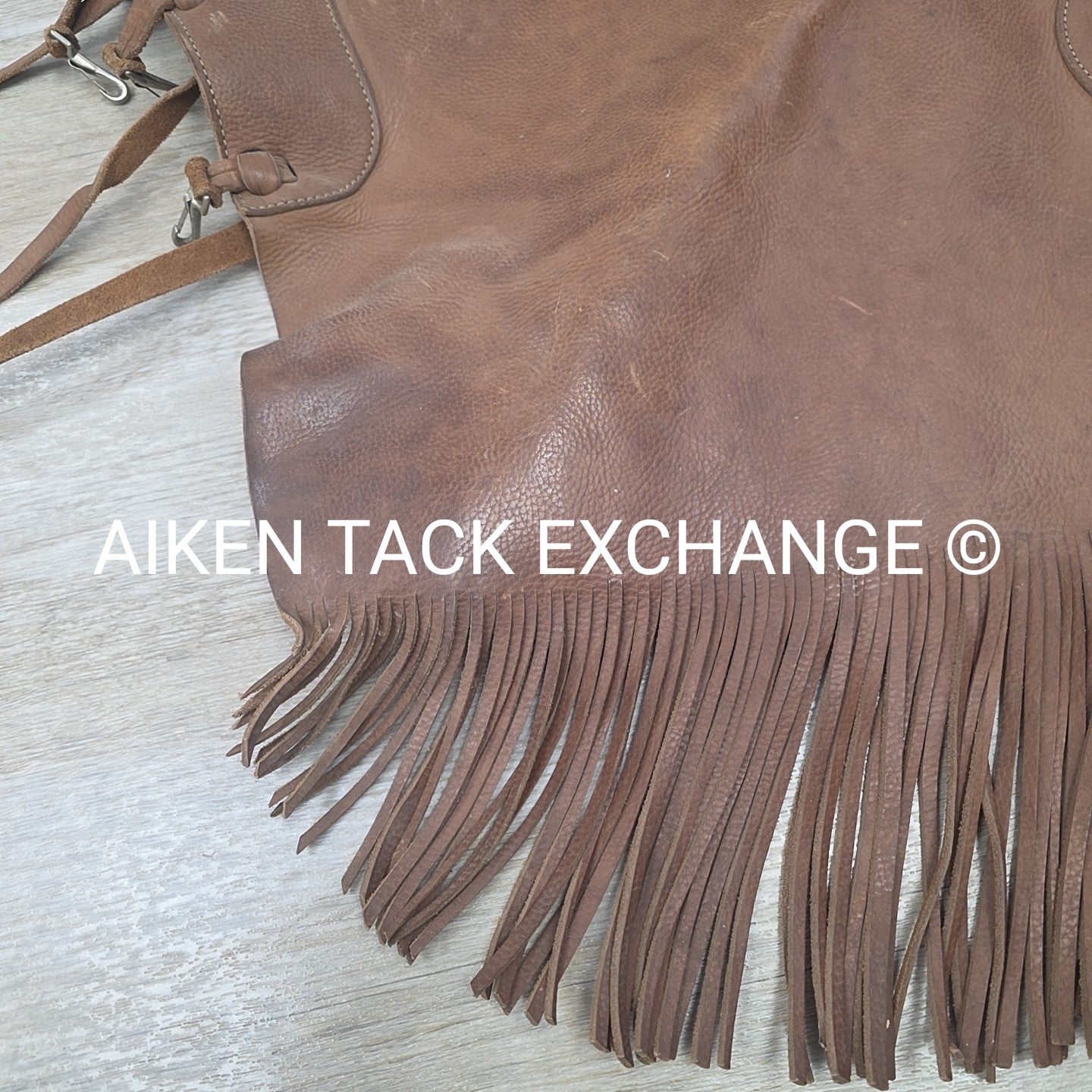 Dakota Territory Leather Fringe Chaps, S/M