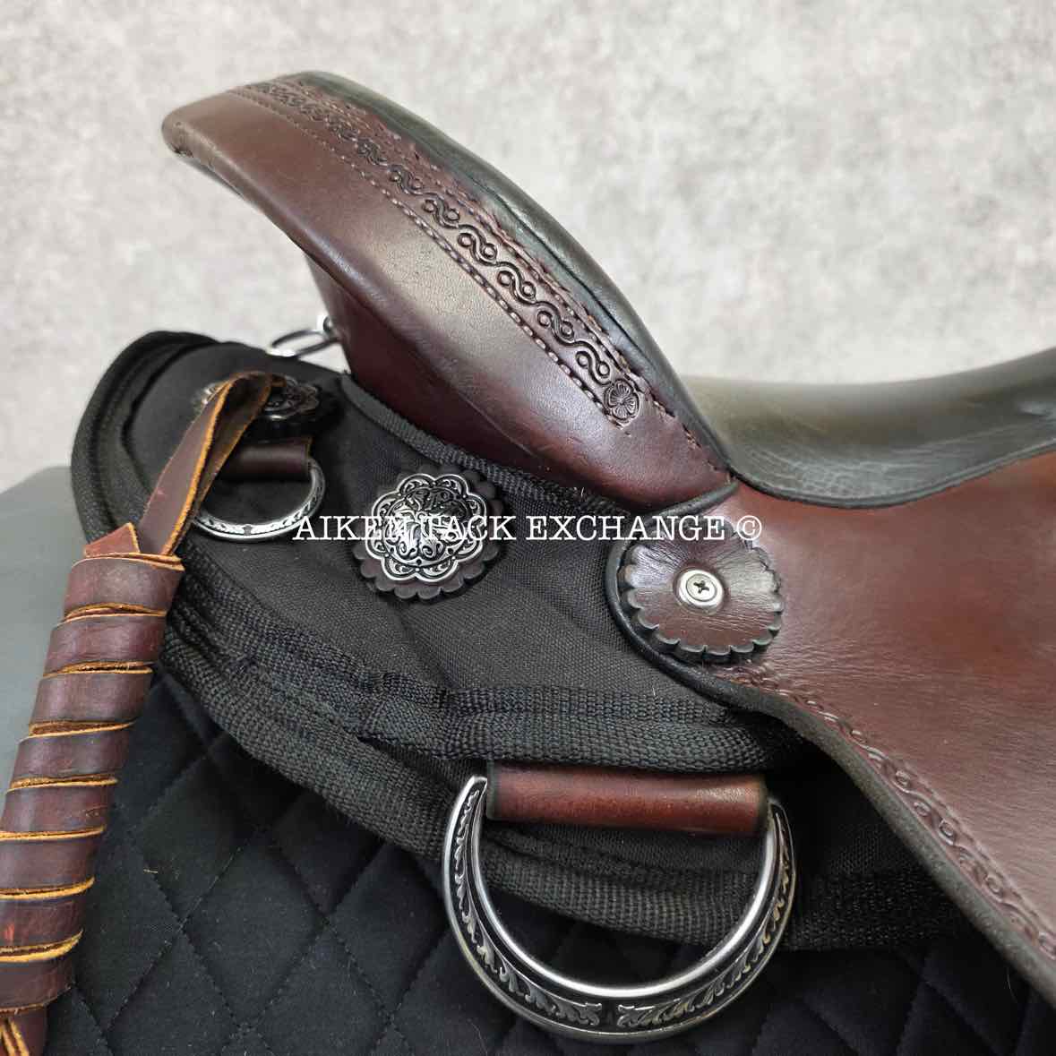 2020 Crest Ridge Saddlery Crusade Lite Western Saddle, 17" Seat, Wide Tree - Full QH Bars