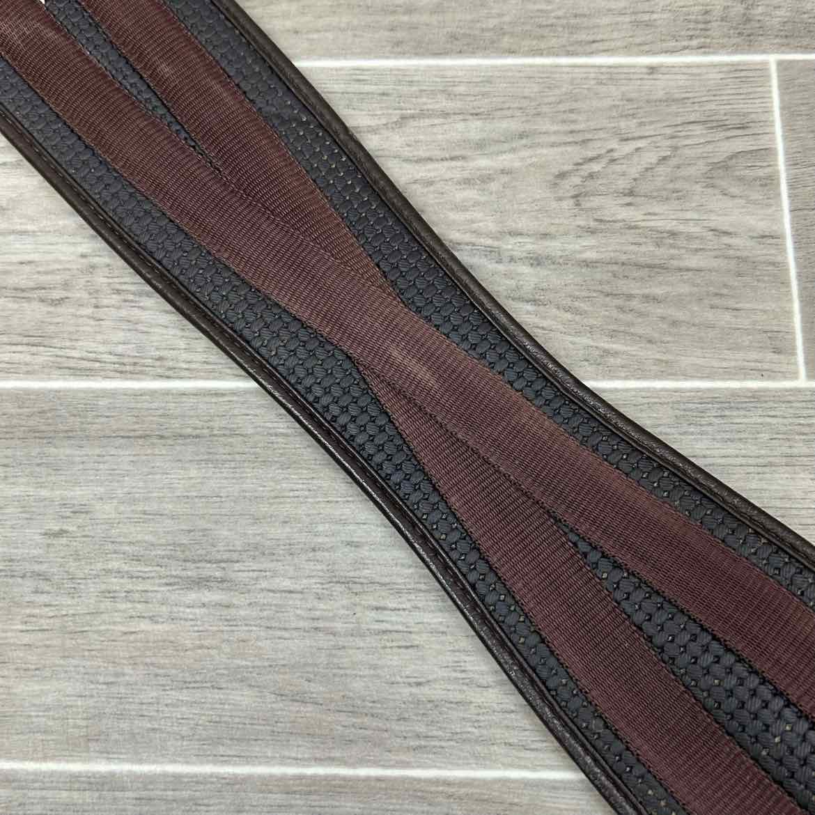 QHP Basic All Purpose Double Elastic Girth, Brown, 52"