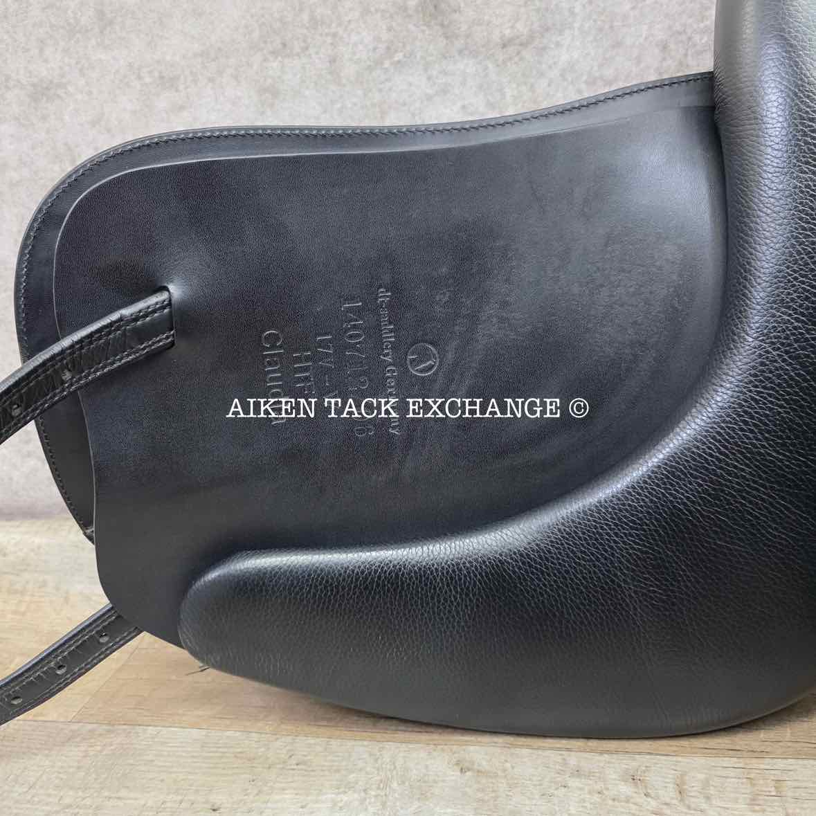 2014 Pegasus Butterfly Claudia Dressage Saddle, 17" Seat - Short Flap, Flexible Self-Adjusting & Self-Adapting ComfortFit Tree