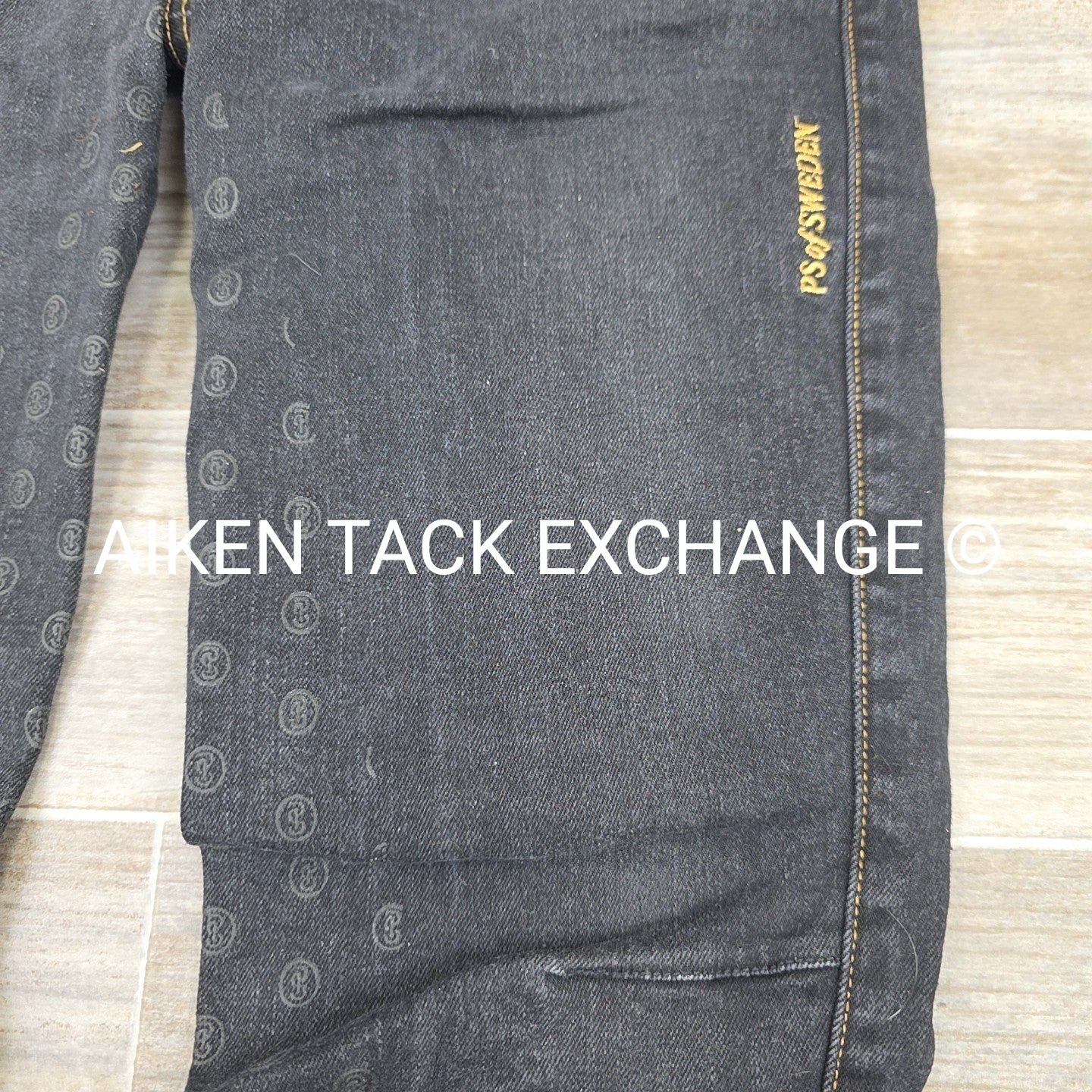 PS of Sweden Denim Silicone Grip Full Seat Breeches, Size 10 (EU 40)