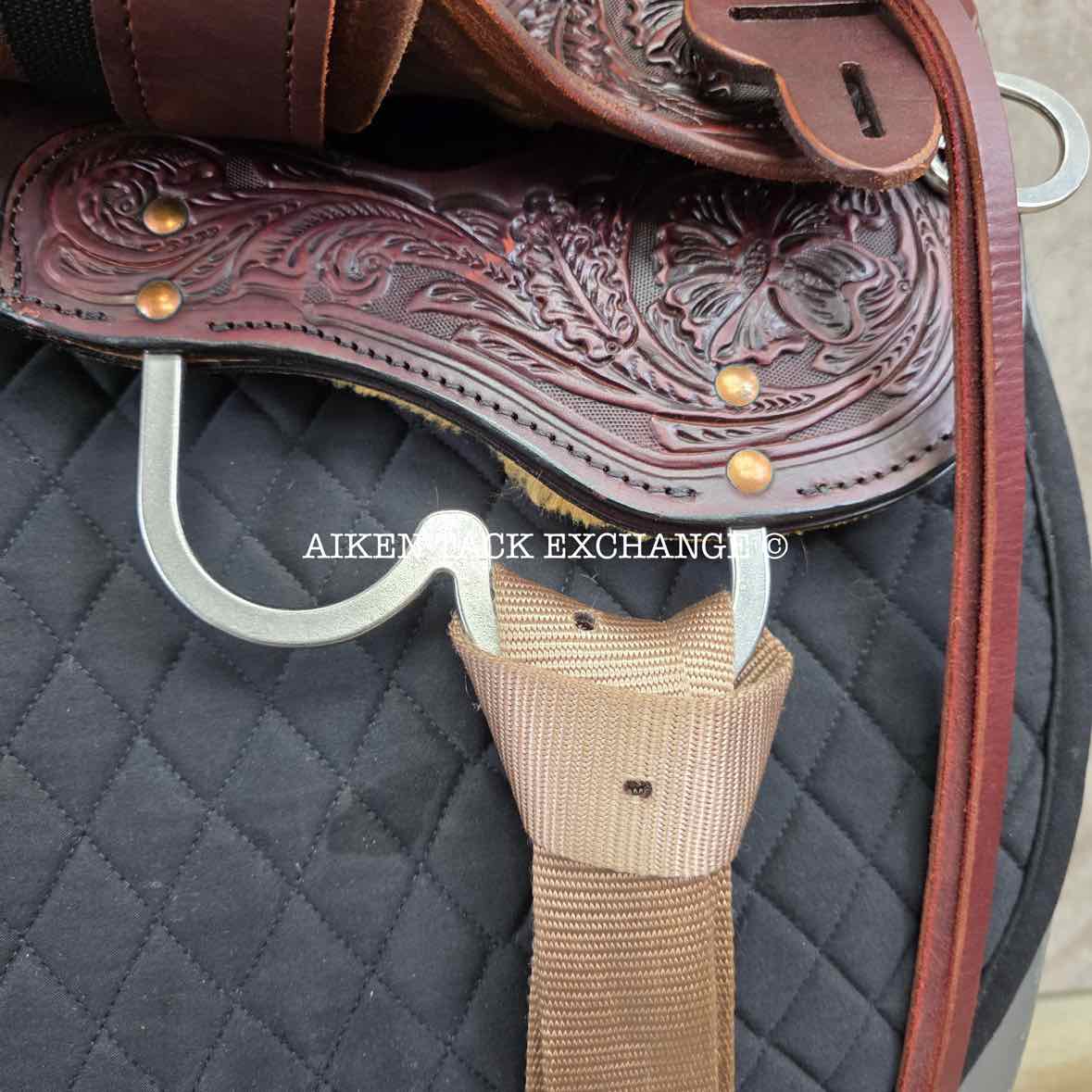 2024 High Horse by Circle Y 6864 Mesquite Western Saddle, 17" Seat, Wide Tree - Full QH Bars