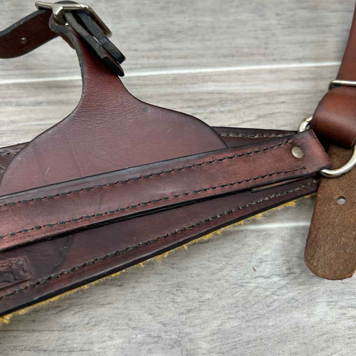 Tooled Leather Roper Breastcollar