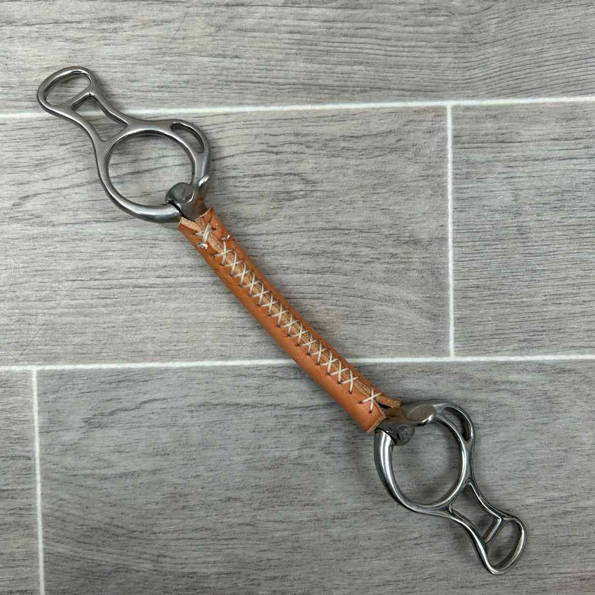 Leather Covered Mullen Mouth Braden Direct Bit 5"