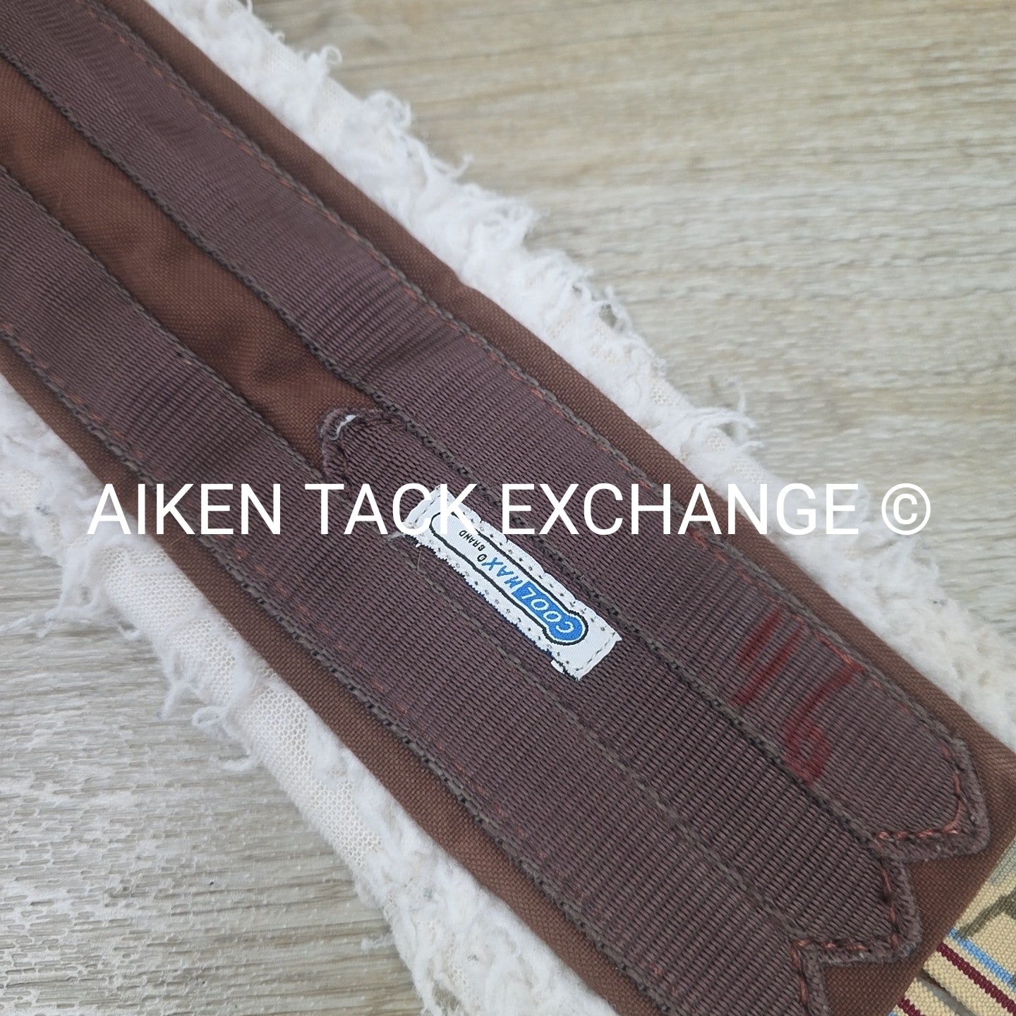Lettia Fleece Lined CoolMax Girth with Double Elastic, Brown, 46"