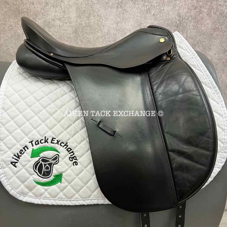 Albion Style Dressage Saddle, 18" Seat, Medium Tree, Wool Flocked Panels