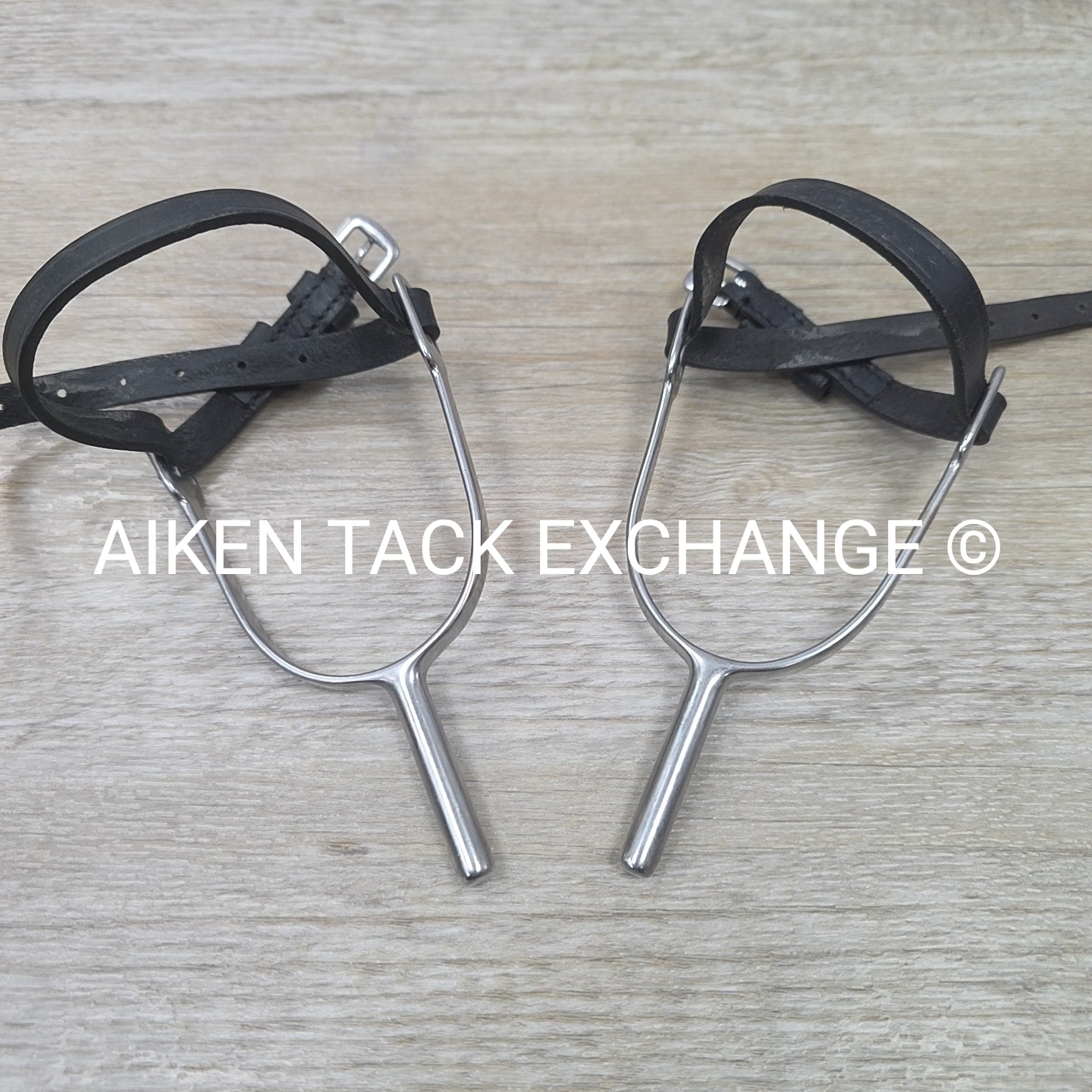 Long Neck Spurs with Leather Straps
