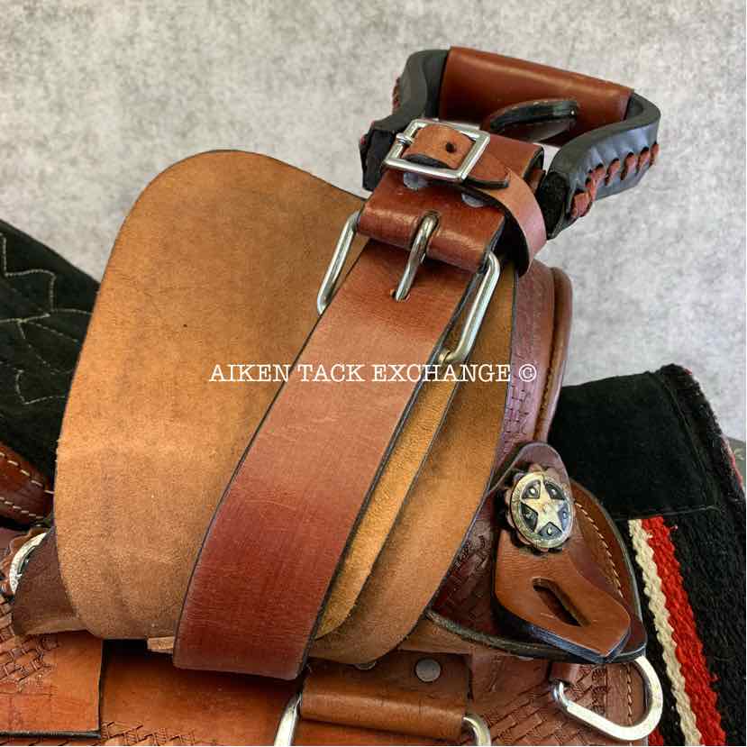 Children's Western Saddle, 10" Seat, Regular Tree - Semi QH Bars, Comes with Pad