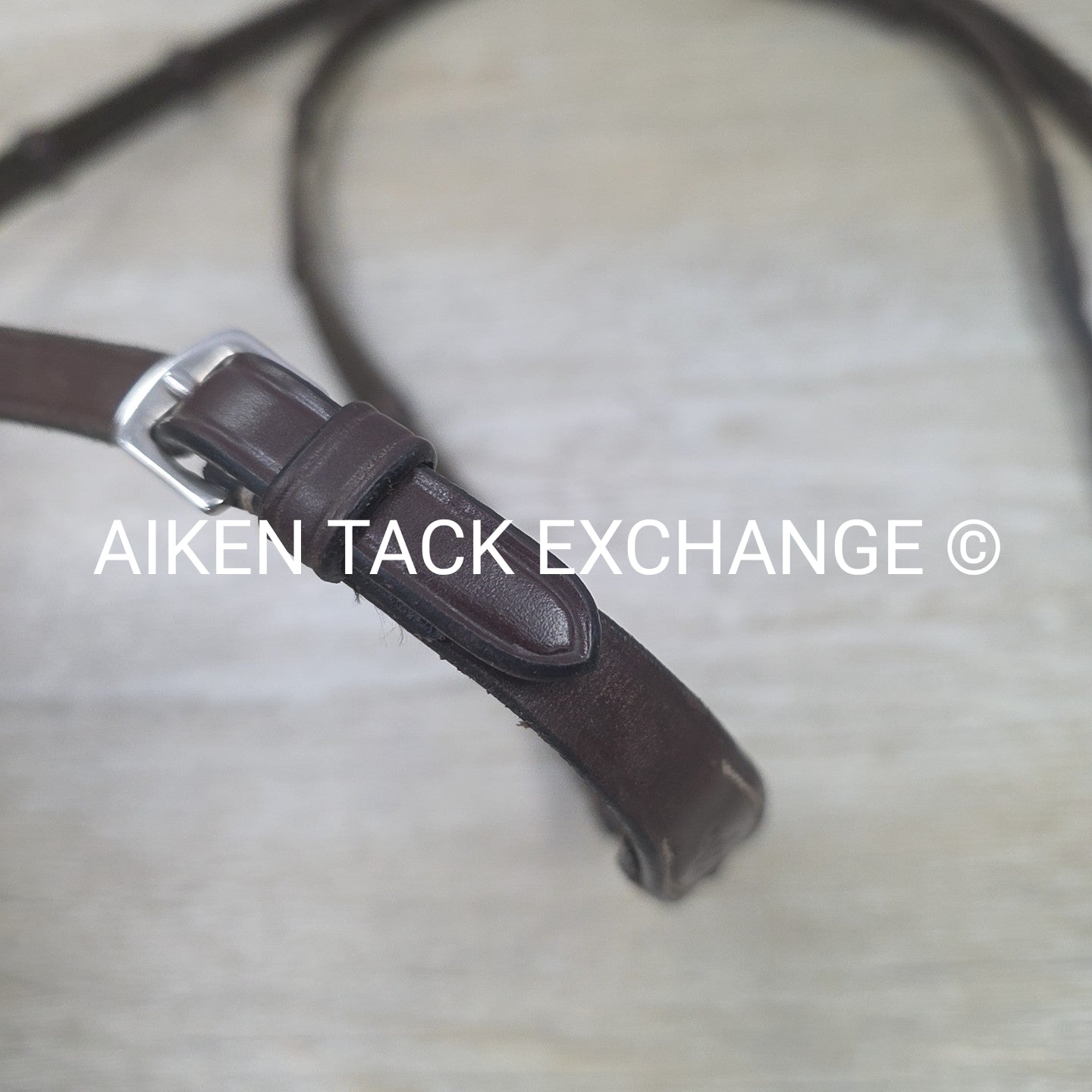 Dy'on Fancy Stitched Cotton Web Reins, Brown, Size Full