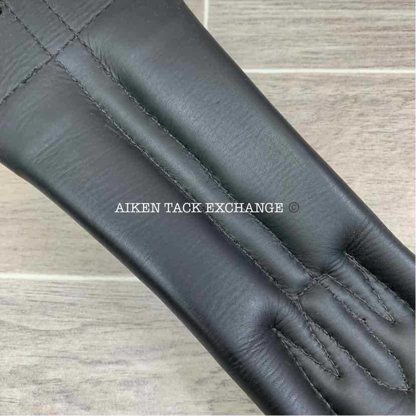 Trilogy Padded Leather Contoured Dressage Girth, Black, 20"