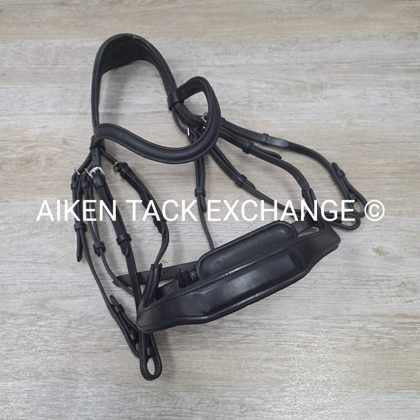 KL Select Red Barn Arena Weymouth Double Bridle, No Reins, Size Full
