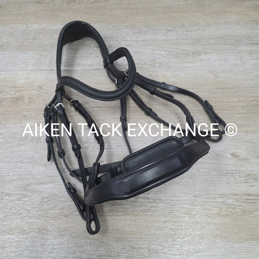 KL Select Red Barn Arena Weymouth Double Bridle, No Reins, Size Full