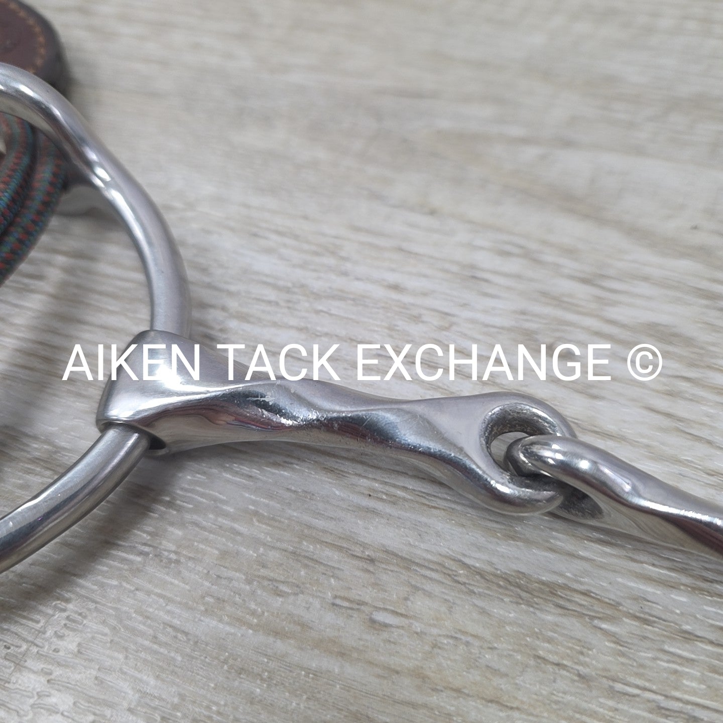 Single Joint Slow Twist Loose Ring Gag Bit 5" with Nunn Finer Rope Gag Cheeks