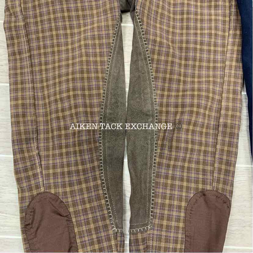 BARGAIN BUNDLE: 2 Pair SmartPak Piper Full Seat Breeches, Size 32 R