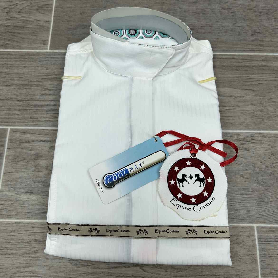 Equine Couture Kelsey Long Sleeve Show Shirt, Size 12