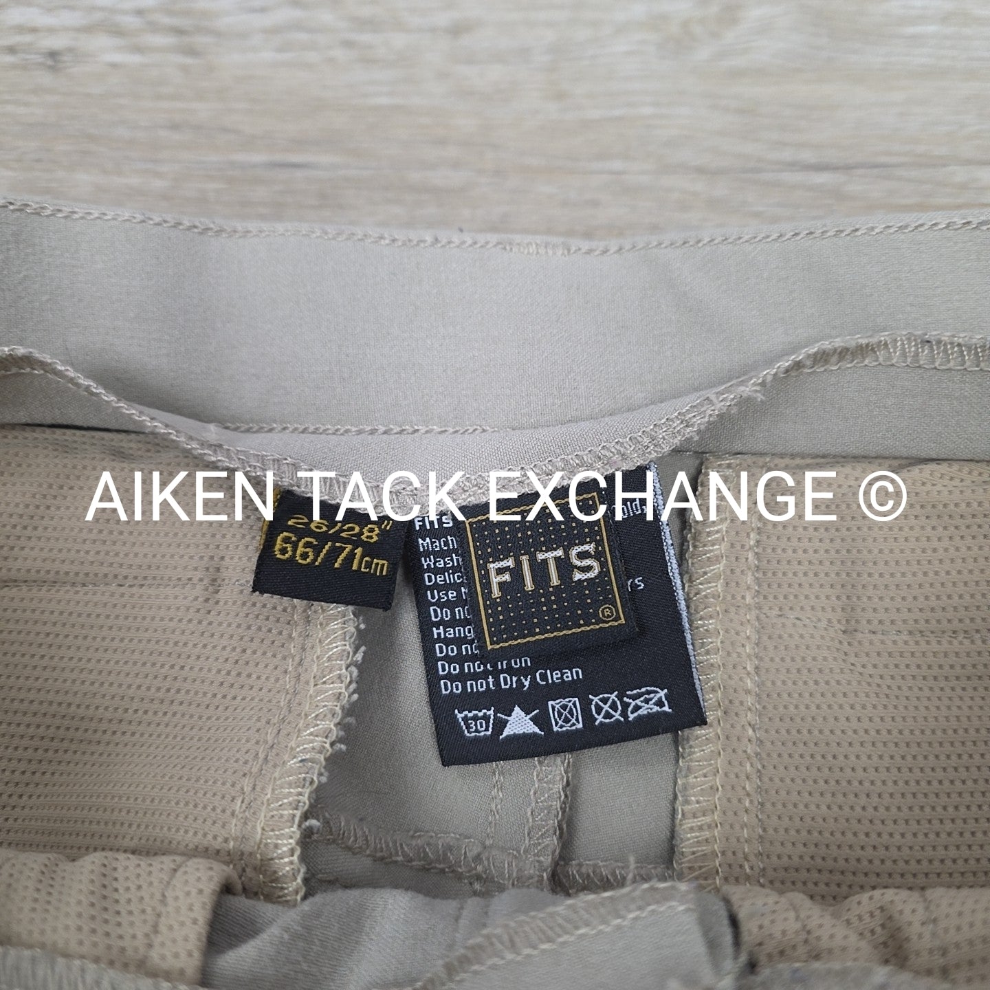 FITS Adjustable Waste Silicone Grip Knee Patch Breeches, Size 26 / 28